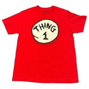 Universal Studios Hollywood Thing 1 Dr. Seuss Shirt Size Large EUC